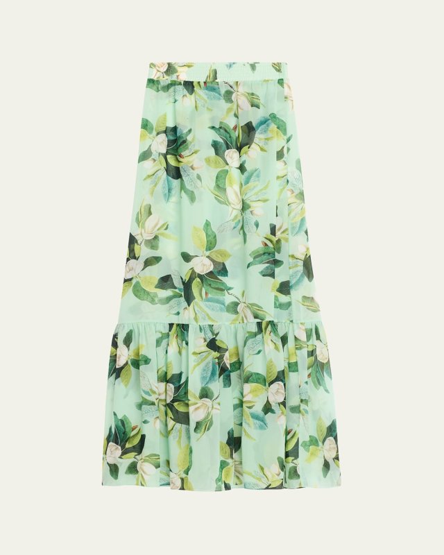 Magnolia Chiffon Maxi Beach Skirt